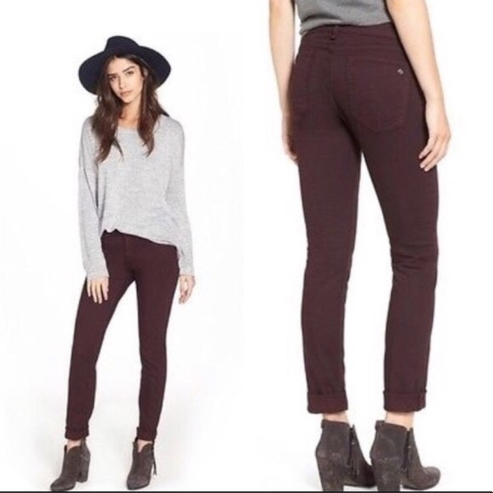 Rag & Bone The Dre in Aged Wine SZ 26 Jeans
